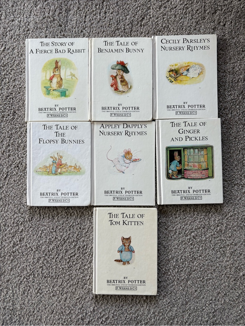 Beatrix Potter Classic Mini Books Bundle (7) – Peter Rabbit Series Vintage Set